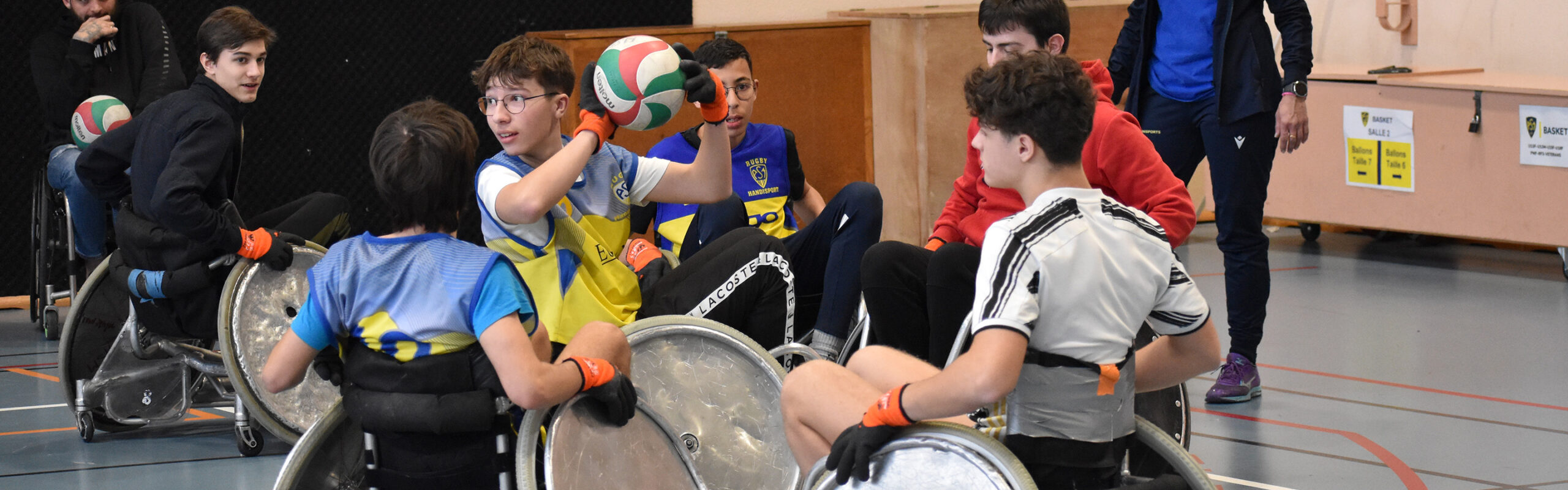 Photo prise lors de la journée sport et handicap à l'ASM omnisport